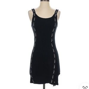 OBEY black cocktail dress 100% cotton size S